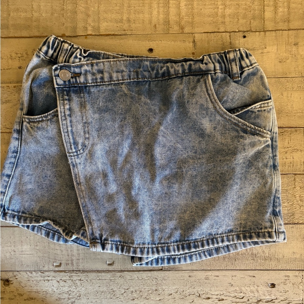 SHEIN Light Blue Denim Skort